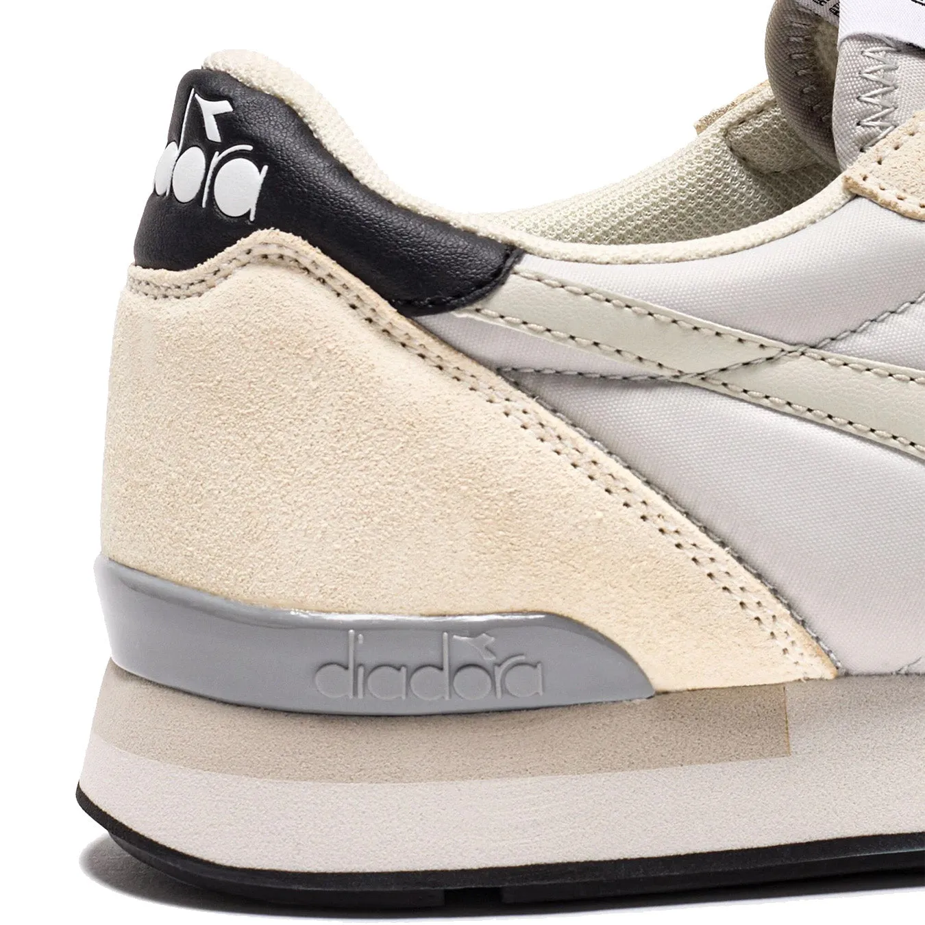 Diadora Damen Camaro Trainers Kristallgrau / Elfenbein Schuhe Diadora