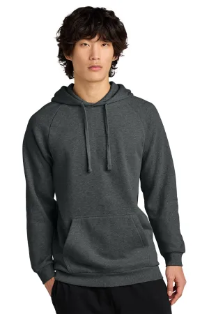 District Herren Cloud Fleece Kapuzenpullover mit Kangaroo-Tasche - Heather Charcoal Grau