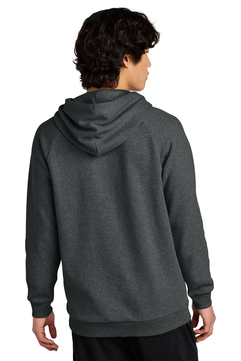 District Herren Cloud Fleece Kapuzenpullover mit Kangaroo-Tasche - Heather Charcoal Grau