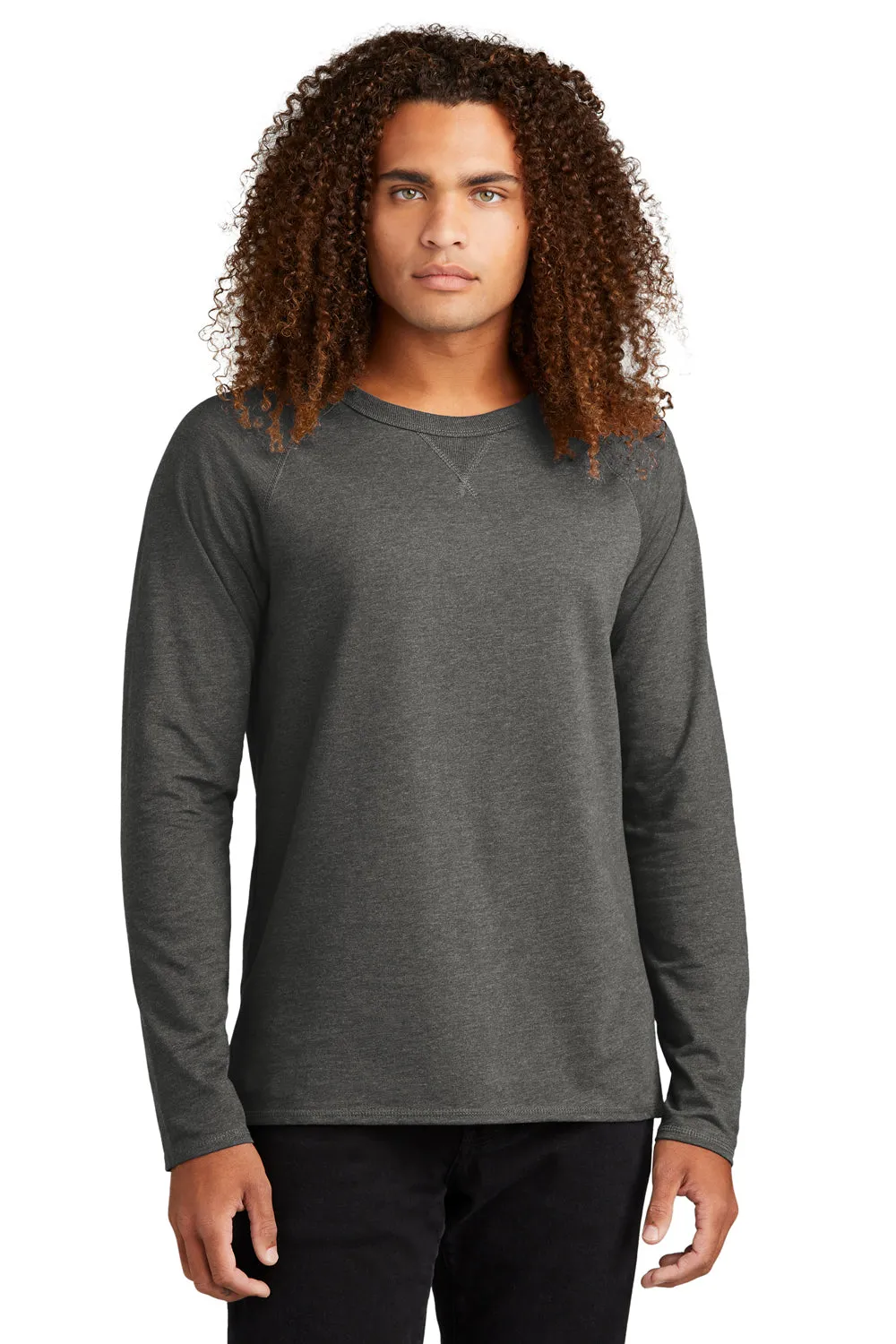 District Herren French Terry Crewneck Sweatshirt - Gewaschener Kohlegrau