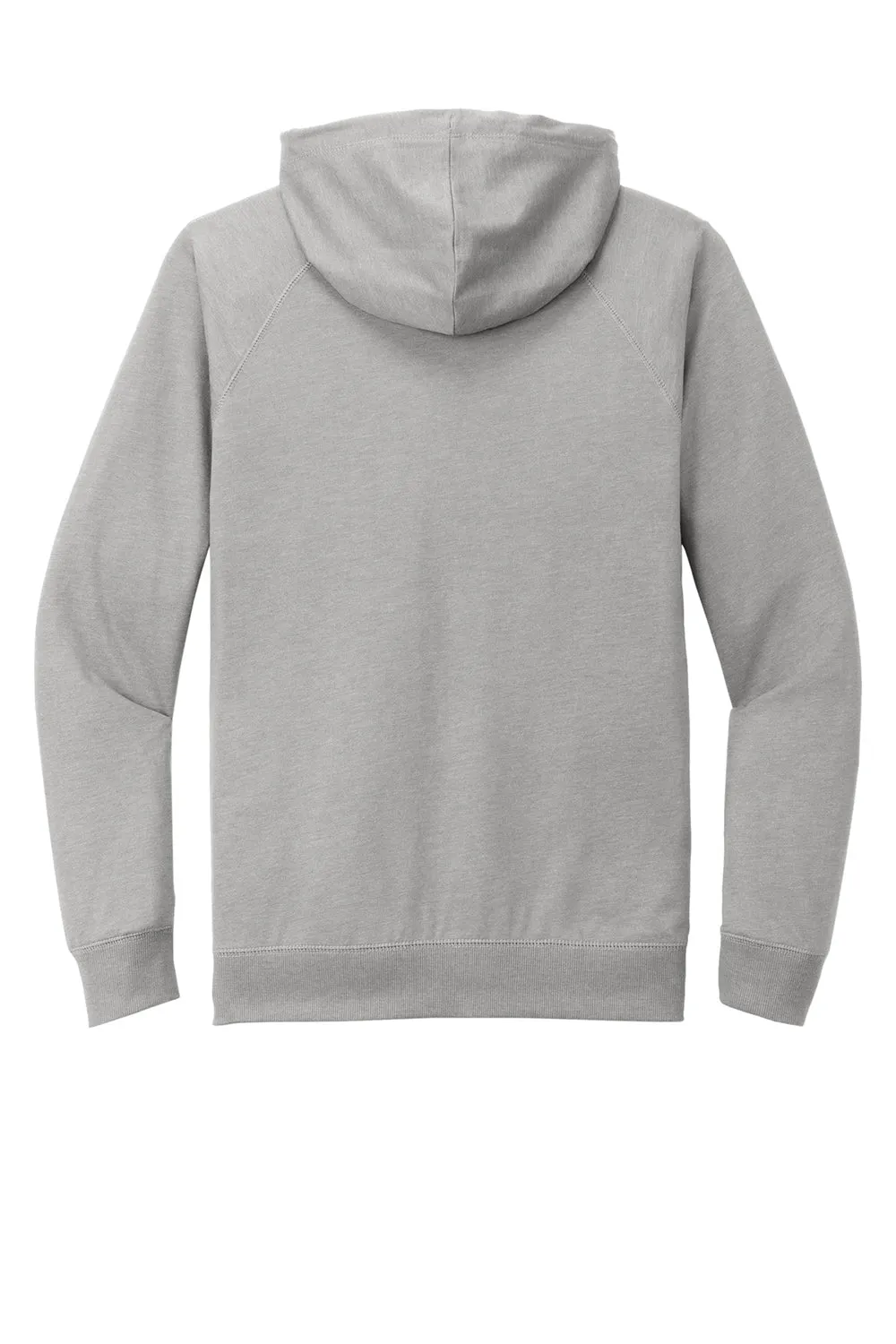 District Herren French Terry Full Zip Kapuzenpullover mit Taschen - Heather Hellgrau