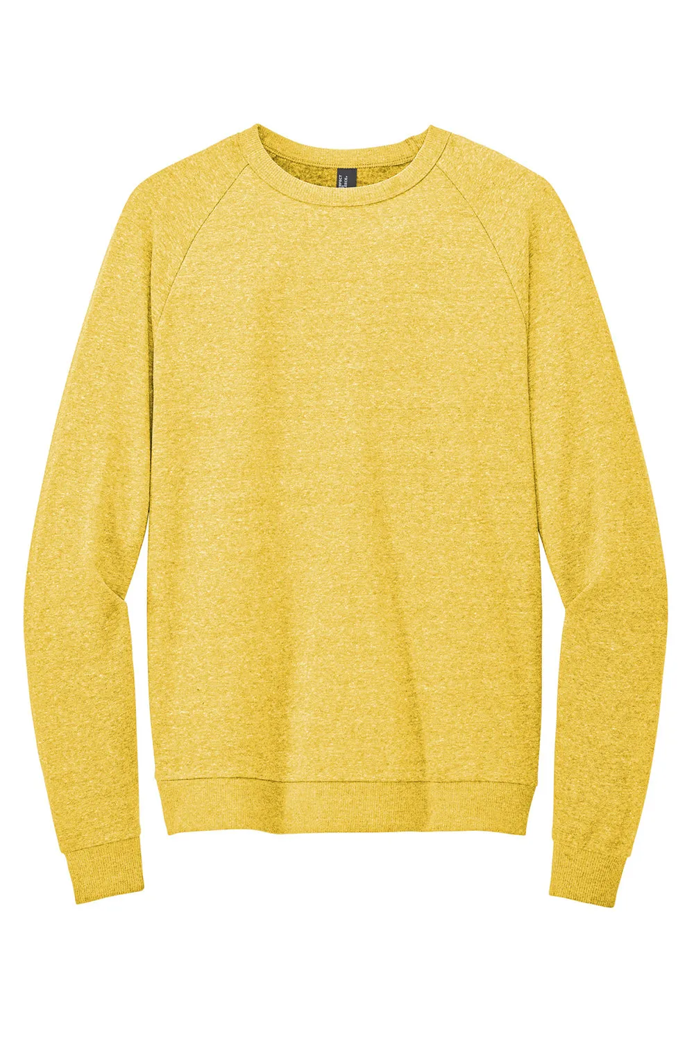 District Herren Perfektes Tri-Fleece Rundhalspullover - Meliertes Ockergelb