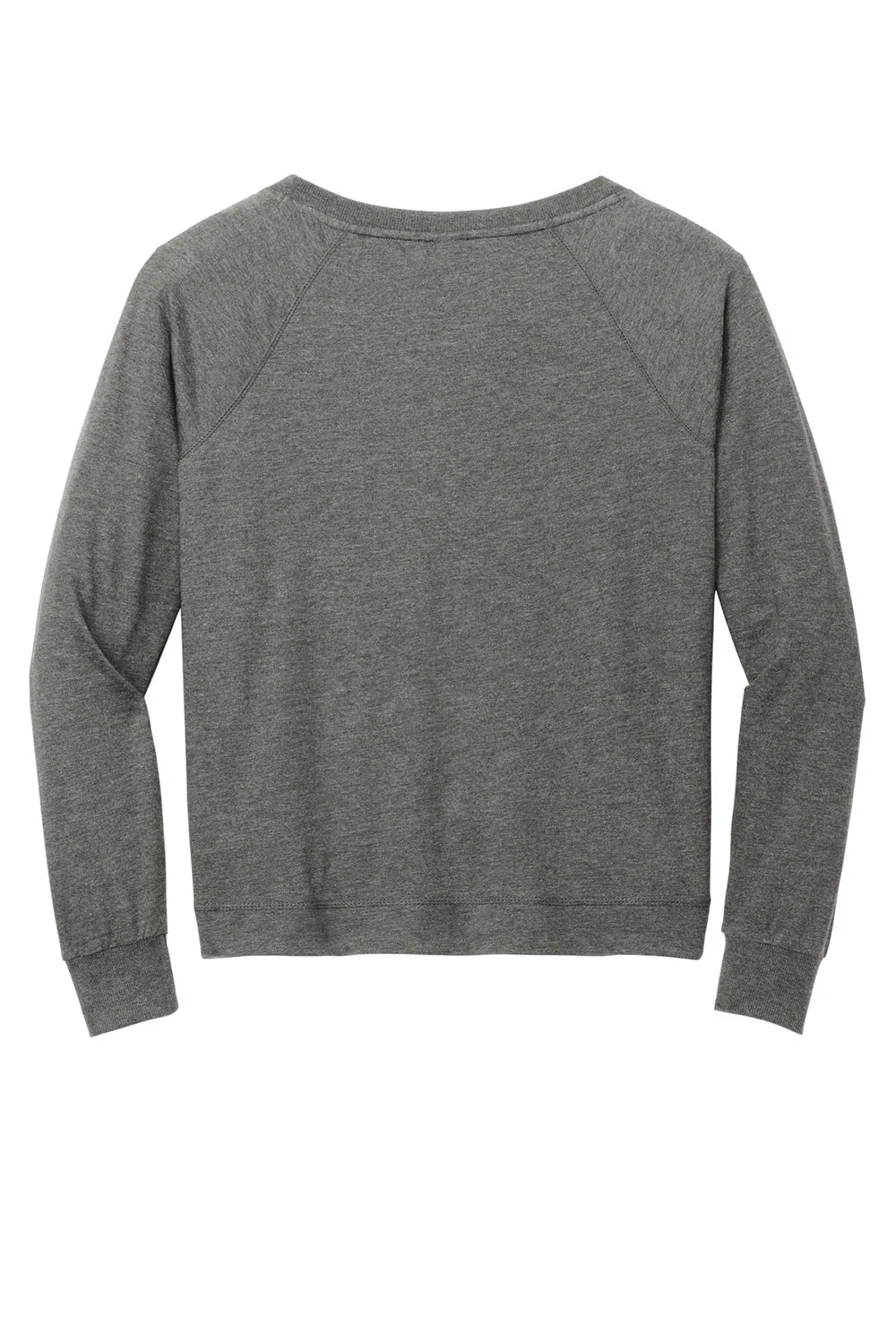 District Damen French Terry Crewneck Sweatshirt - Gewaschener Kohlegrau