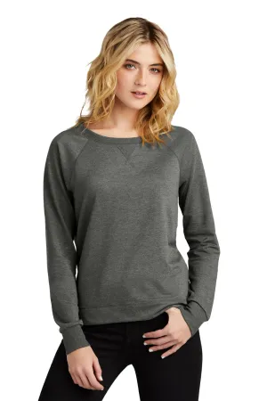 District Damen French Terry Crewneck Sweatshirt - Gewaschener Kohlegrau