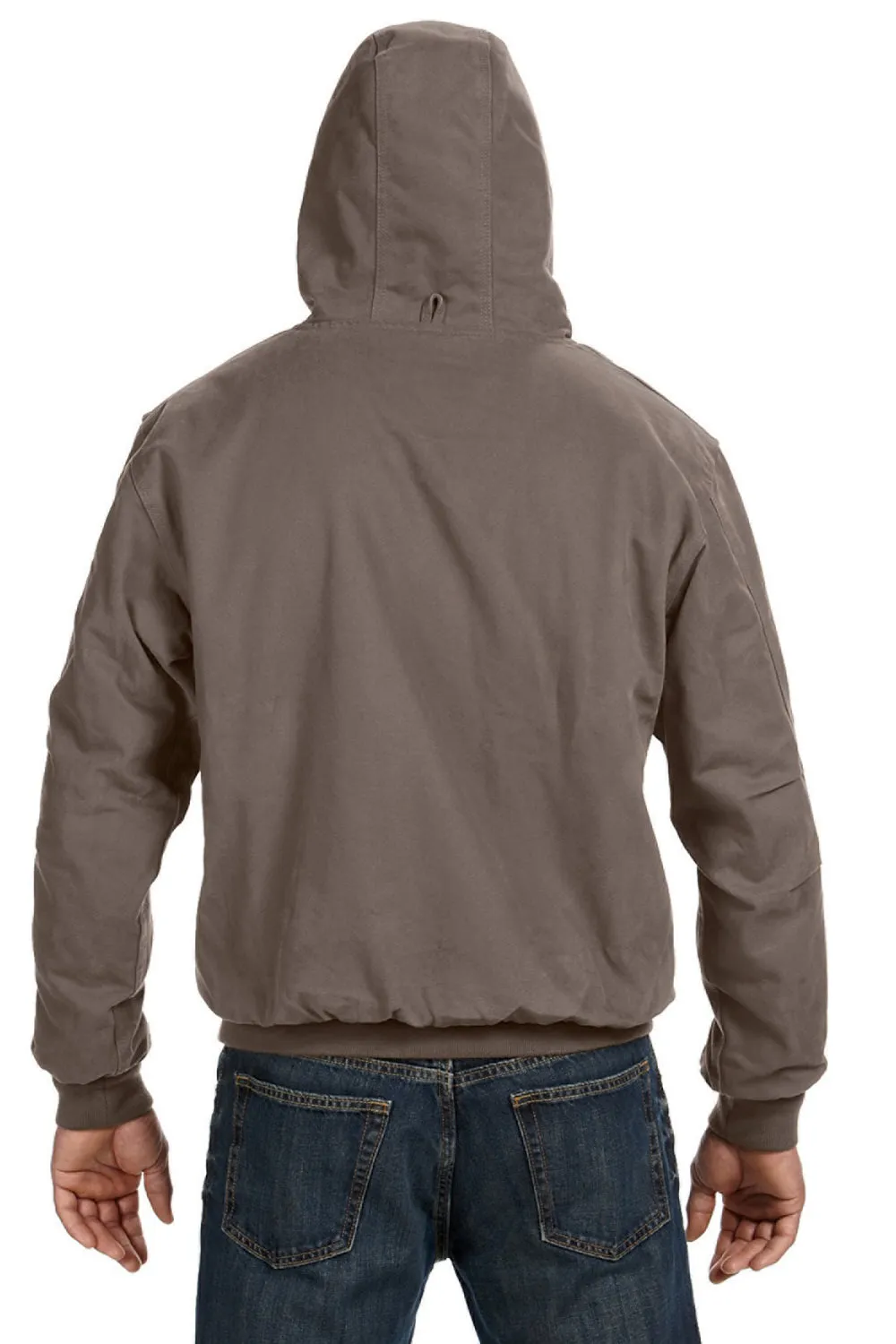 Dri Duck Herren Cheyenne Kapuzenpullover mit Reißverschluss und Taschen - Kiesgrau
