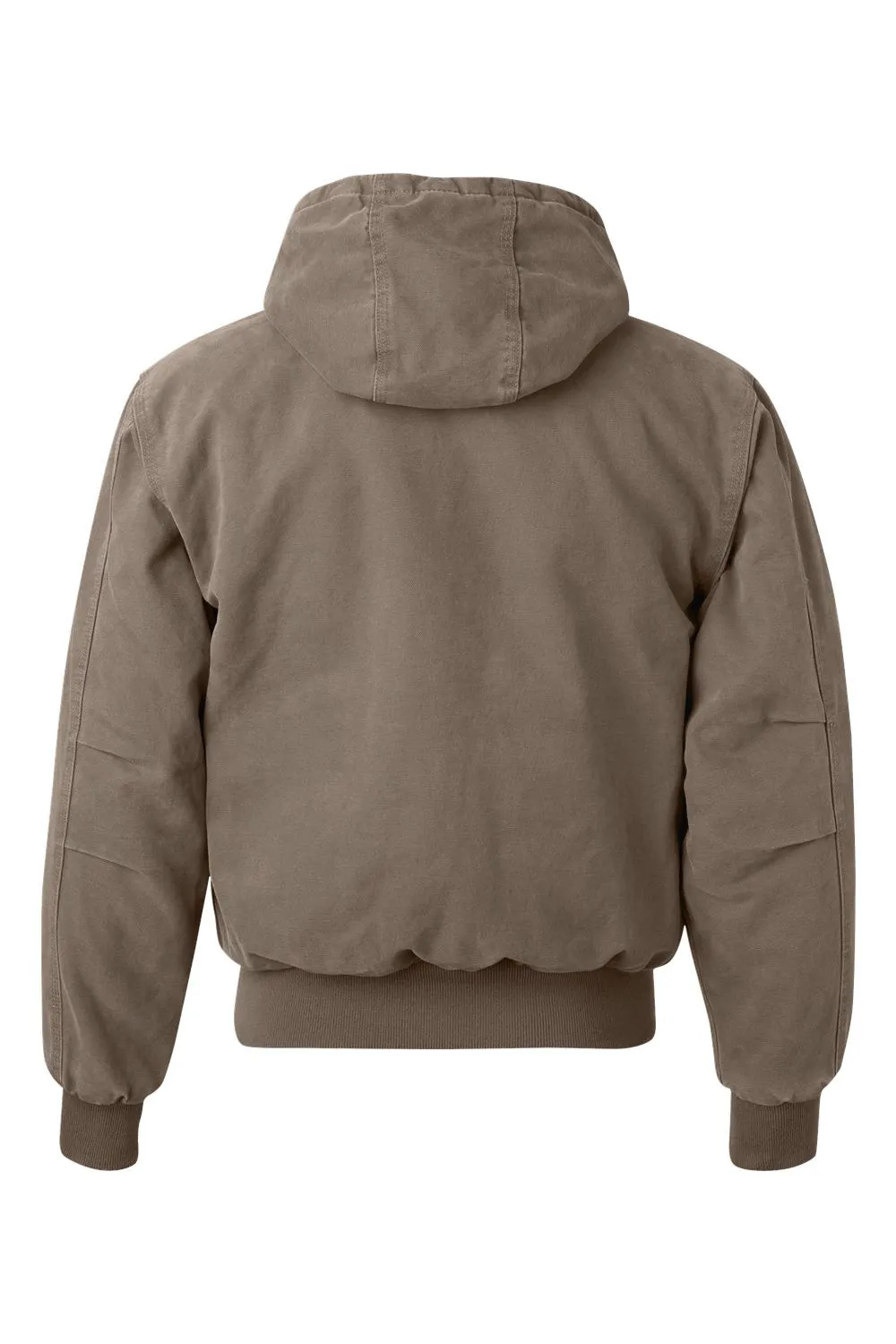 Dri Duck Herren Cheyenne Kapuzenpullover mit Reißverschluss und Taschen - Kiesgrau