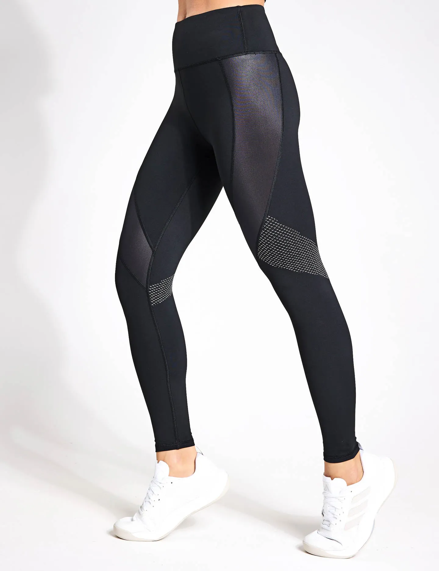 Dynamische Ganzbeinige Leggings - Schwarz