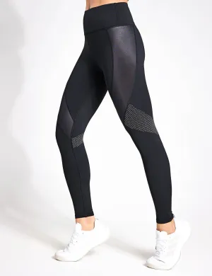 Dynamische Ganzbeinige Leggings - Schwarz