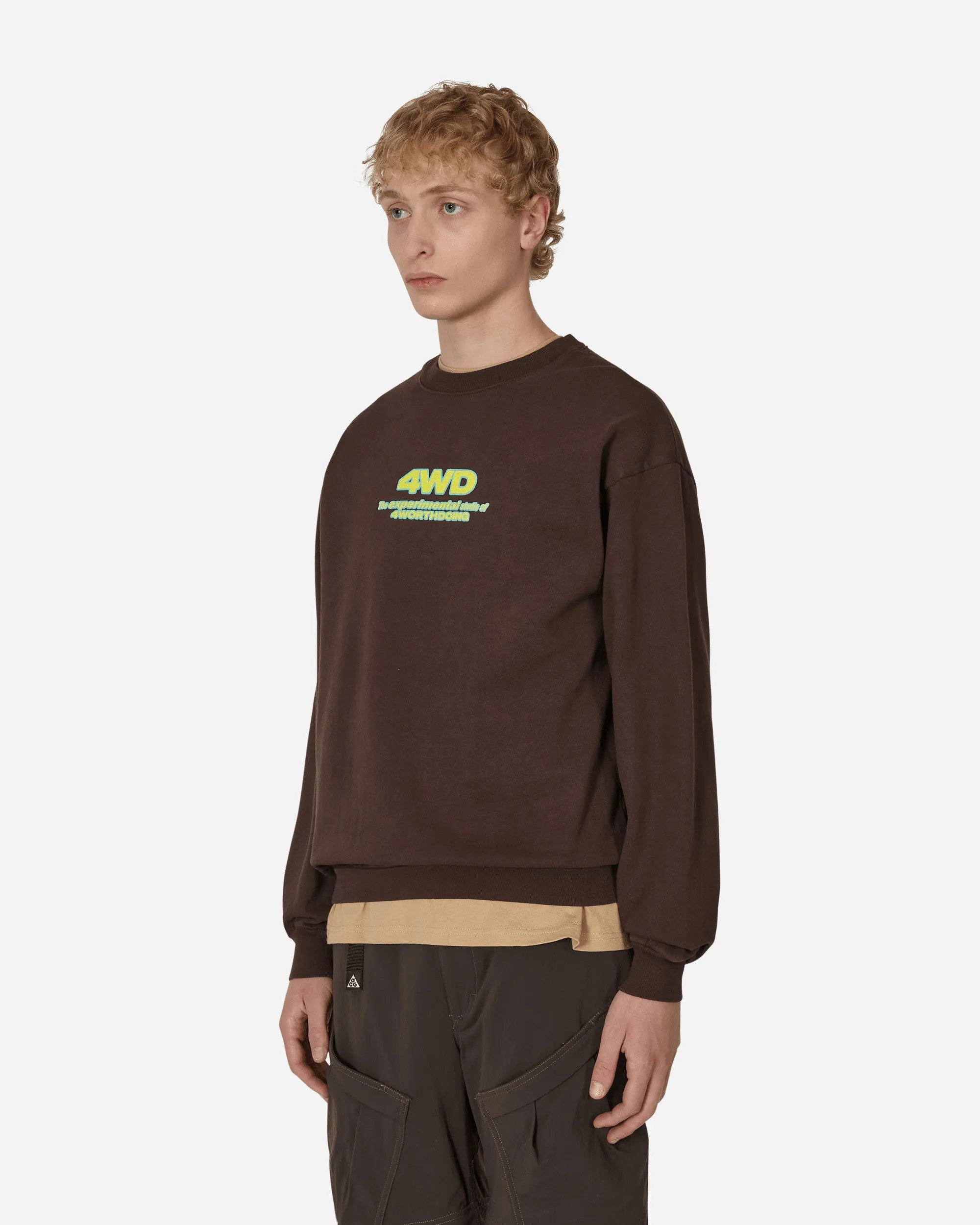 Experimentelles Studio Crewneck Sweatshirt Braun