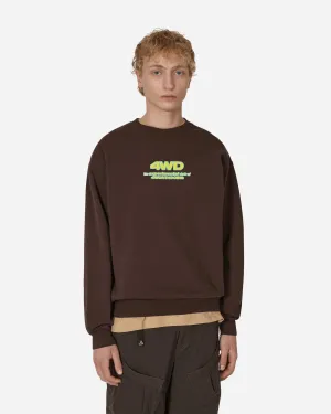 Experimentelles Studio Crewneck Sweatshirt Braun