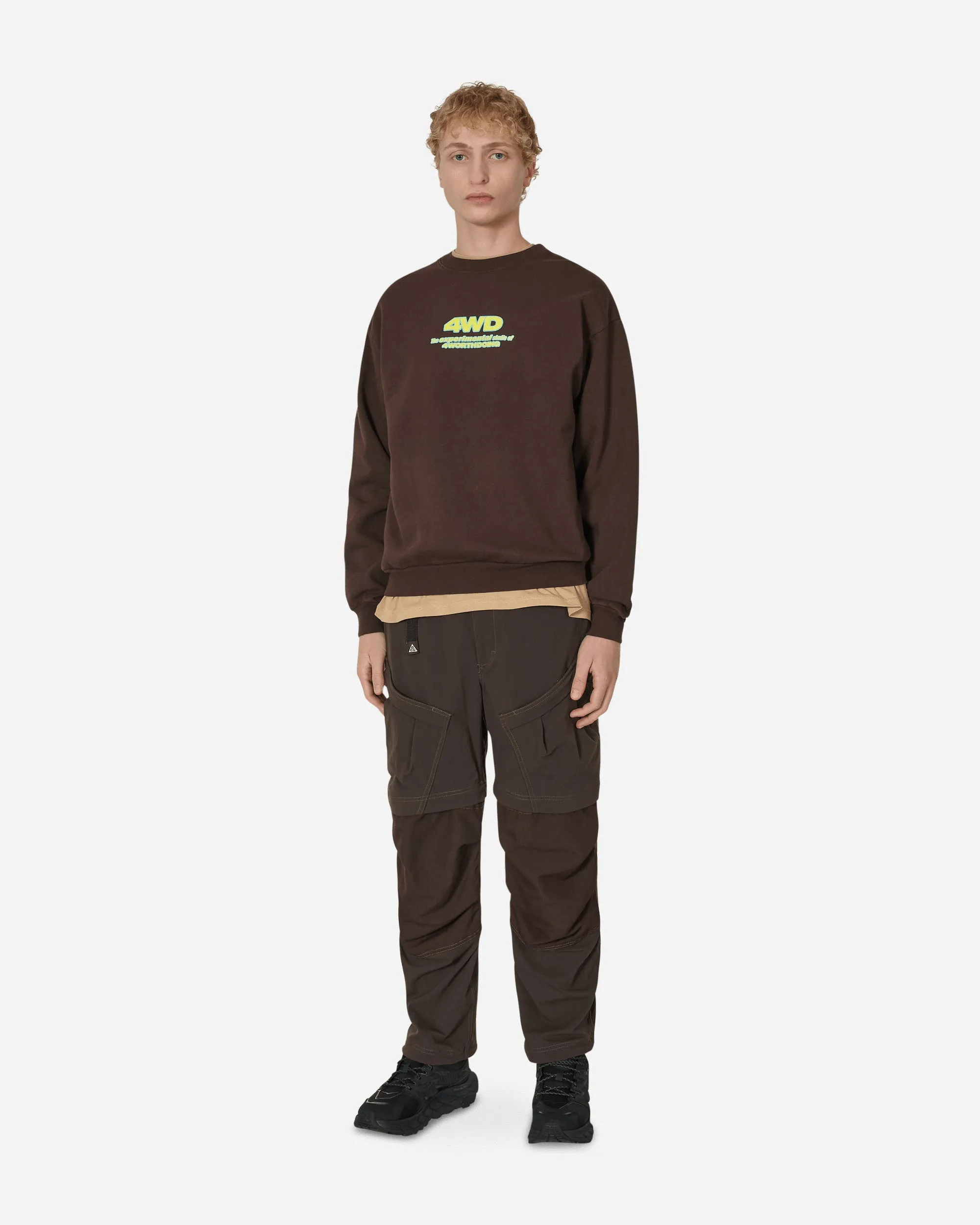 Experimentelles Studio Crewneck Sweatshirt Braun