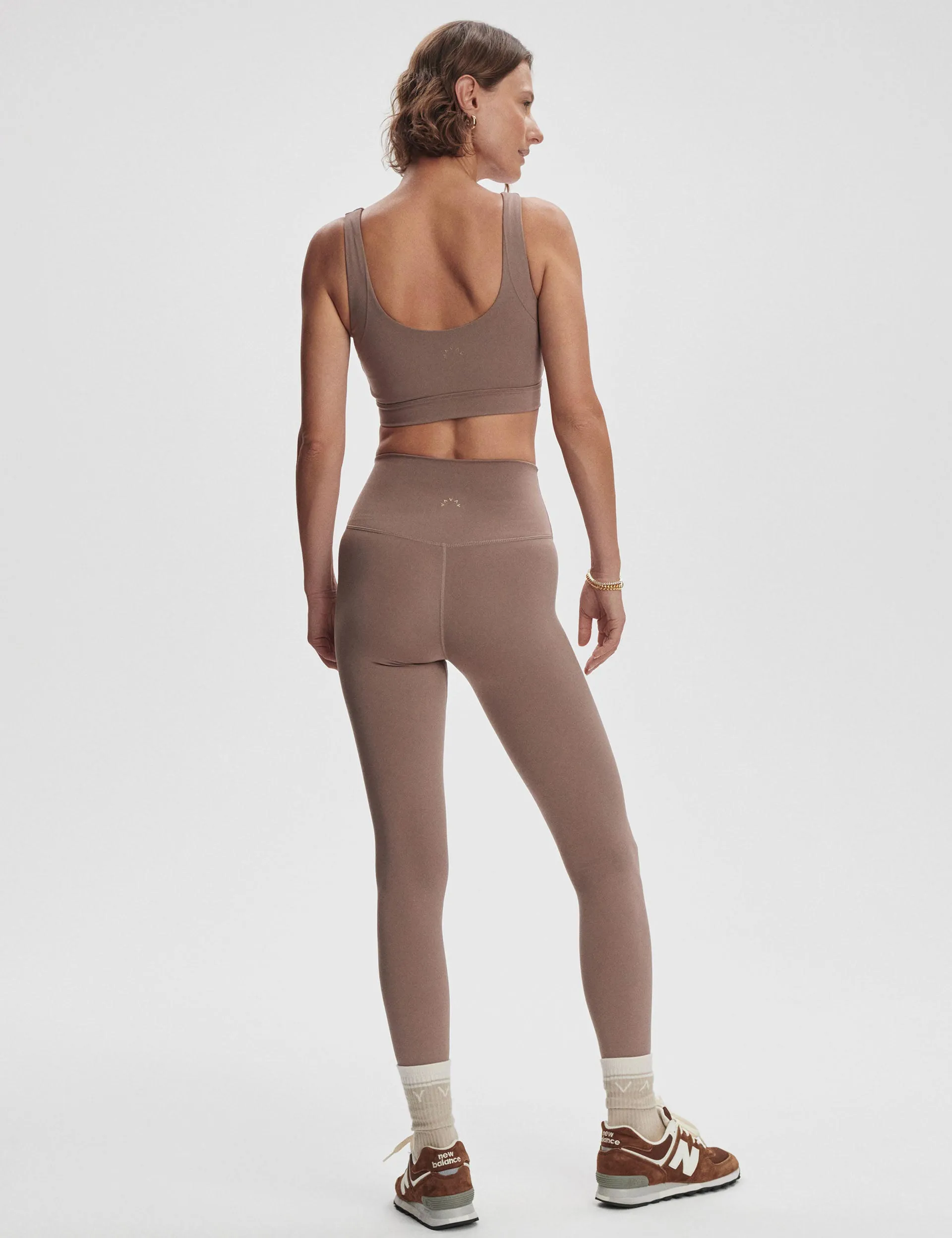 FreeSoft High Waisted Legging 27 - Dunkles Taubenbraun