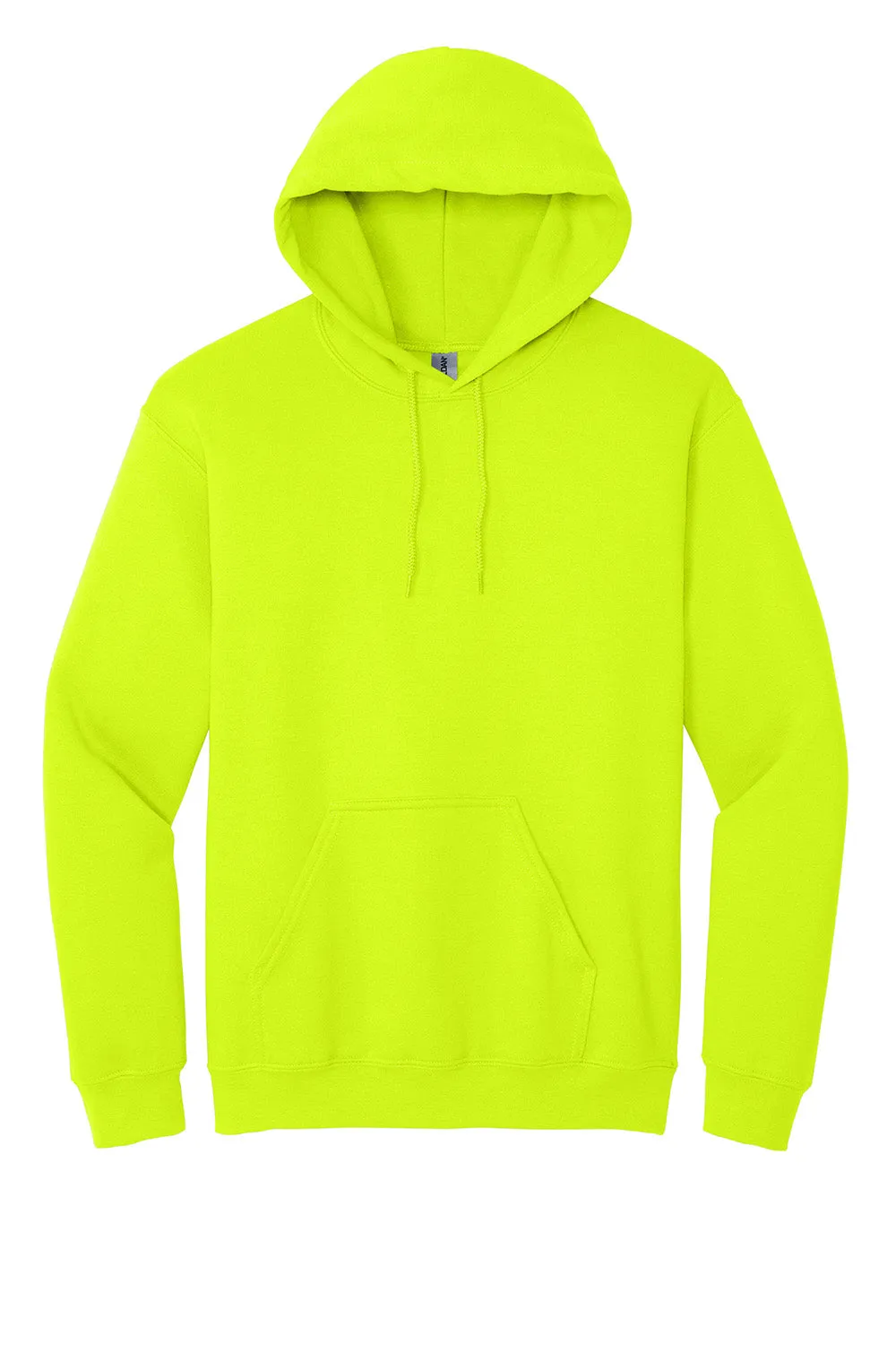 Gildan Herren Kapuzenpullover mit pillenresistentem Stoff und Kangaroo-Tasche - Sicherheitsgrün