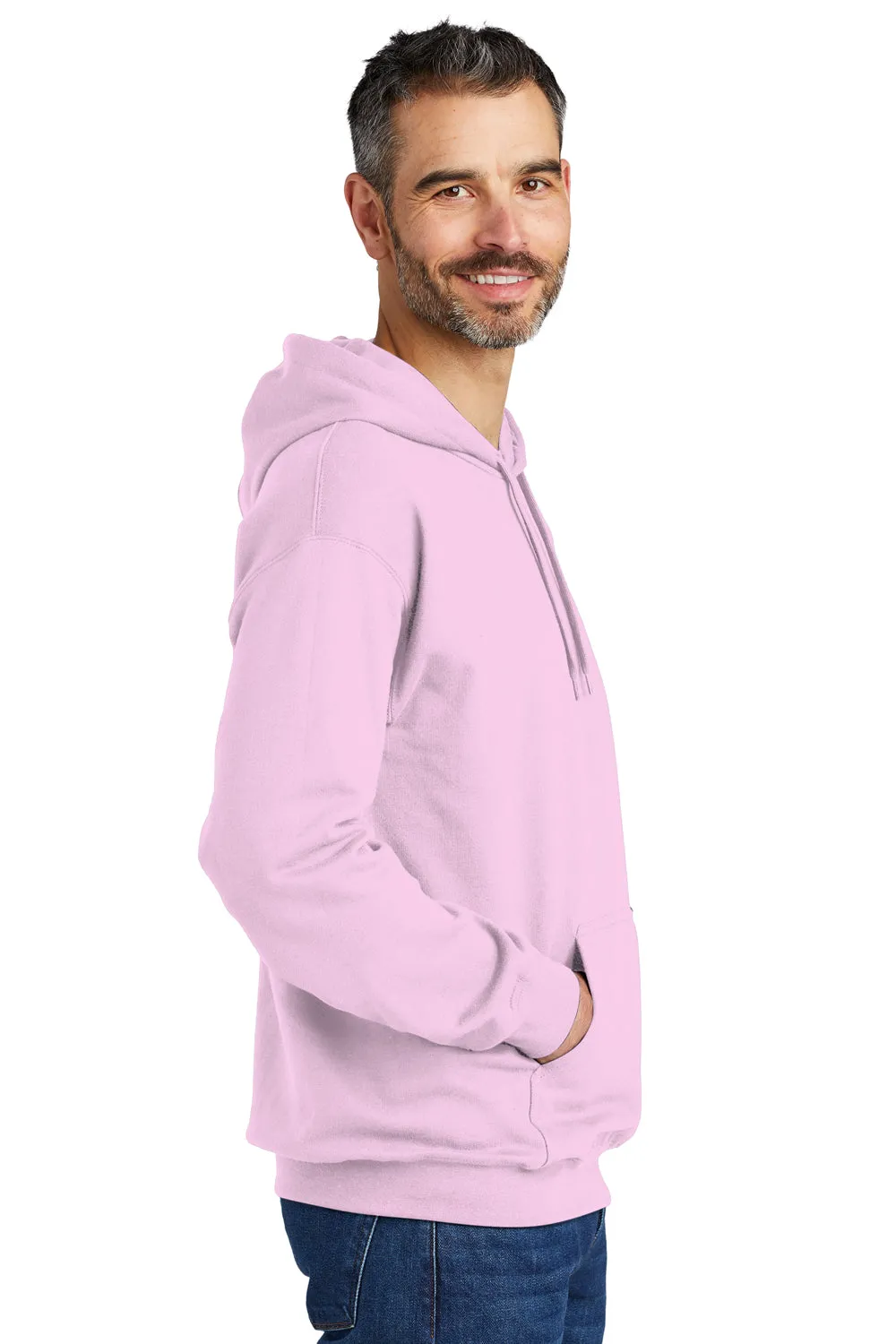 Gildan Herren Softstyle Kapuzenpullover Hoodie mit Kangaroo-Tasche - Hellrosa