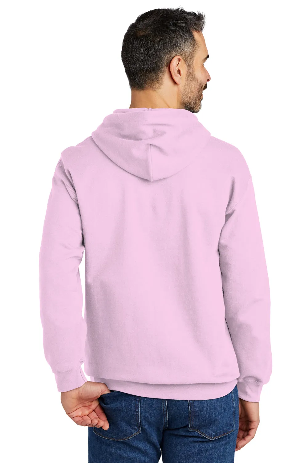 Gildan Herren Softstyle Kapuzenpullover Hoodie mit Kangaroo-Tasche - Hellrosa