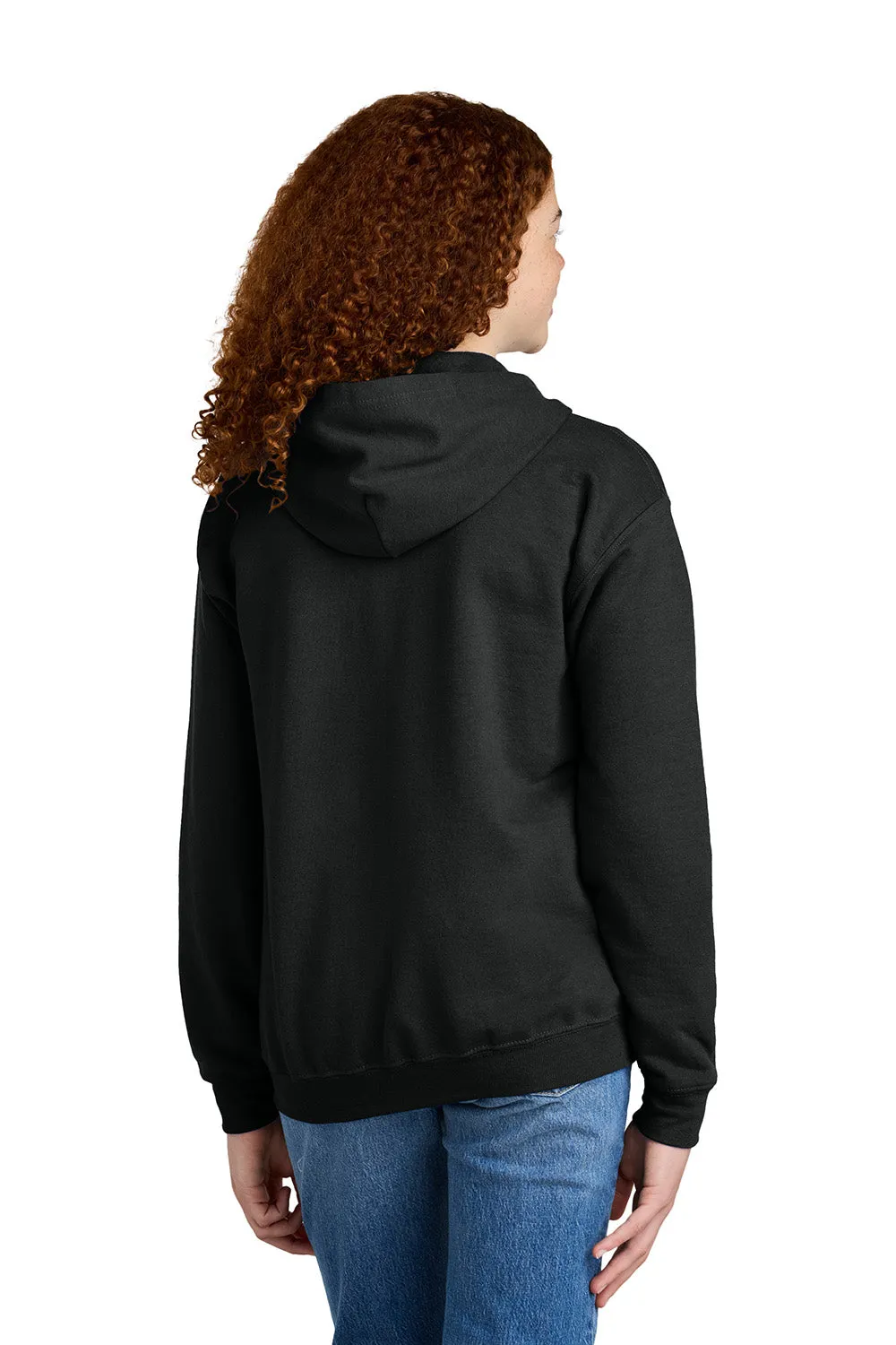 Gildan Jugend Heavy Blend Kapuzenpullover mit Reißverschluss und Taschen - Schwarz