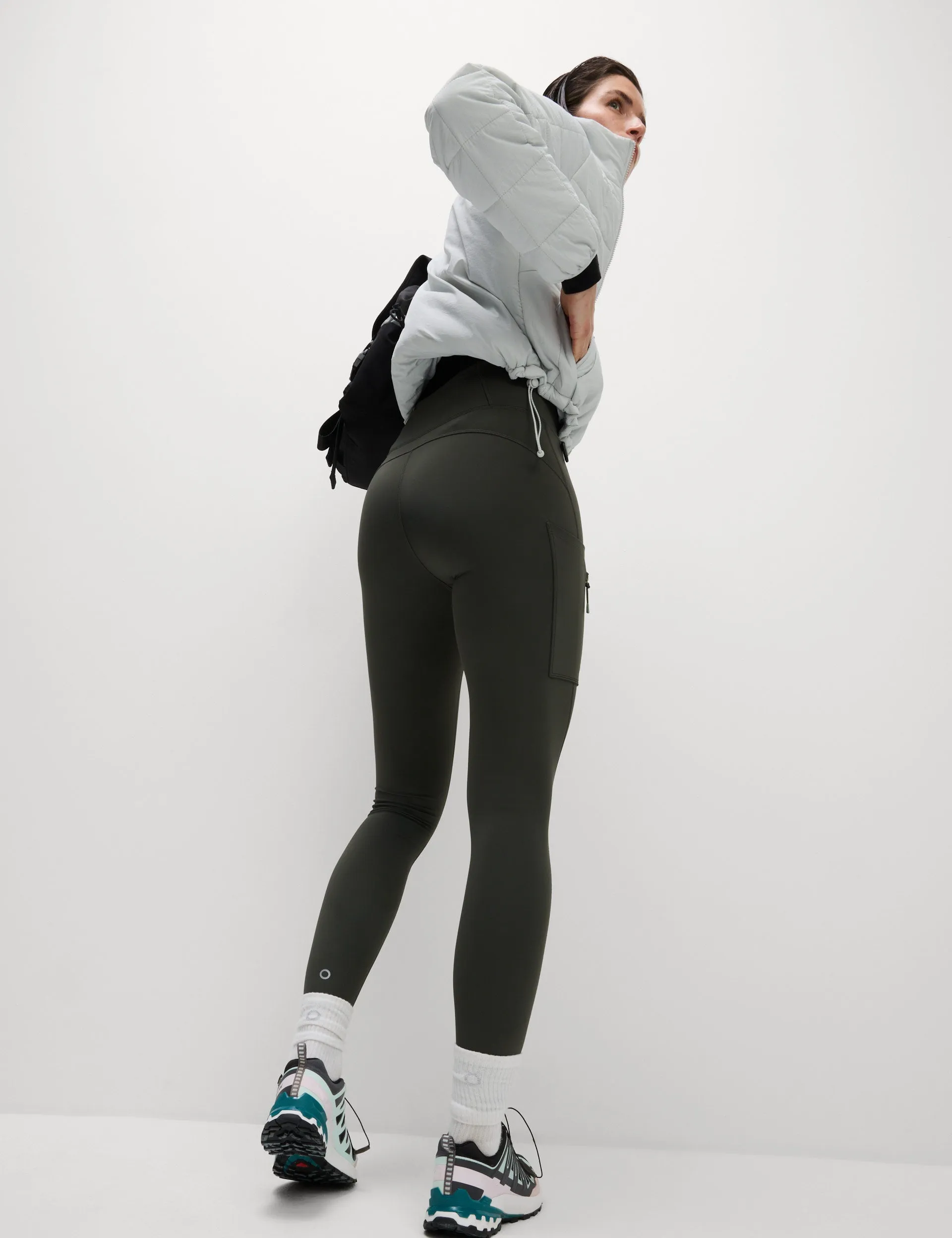 Go Discover Stormwalk Leggings - Dunkeloliv