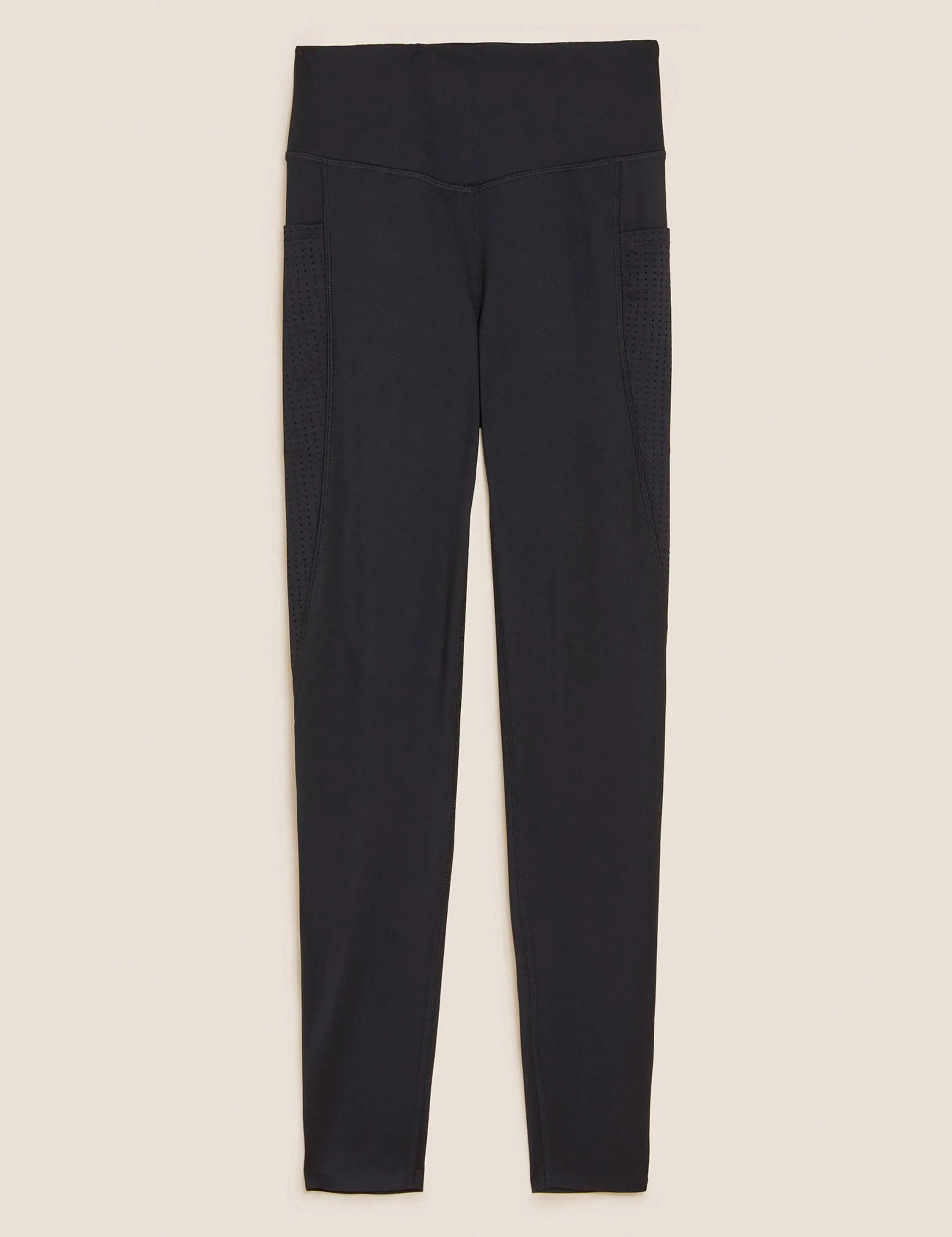 Go Train Mesh High Waisted Gym Legging - Schwarz