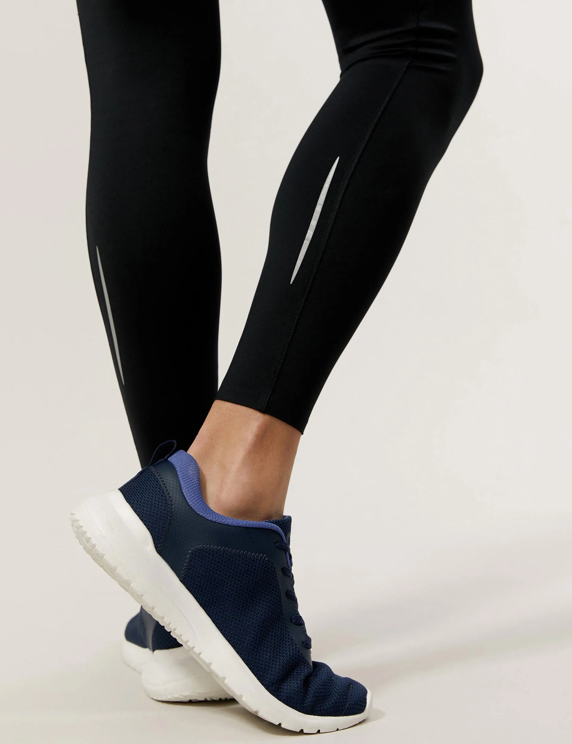 Go Train Mesh High Waisted Gym Legging - Schwarz
