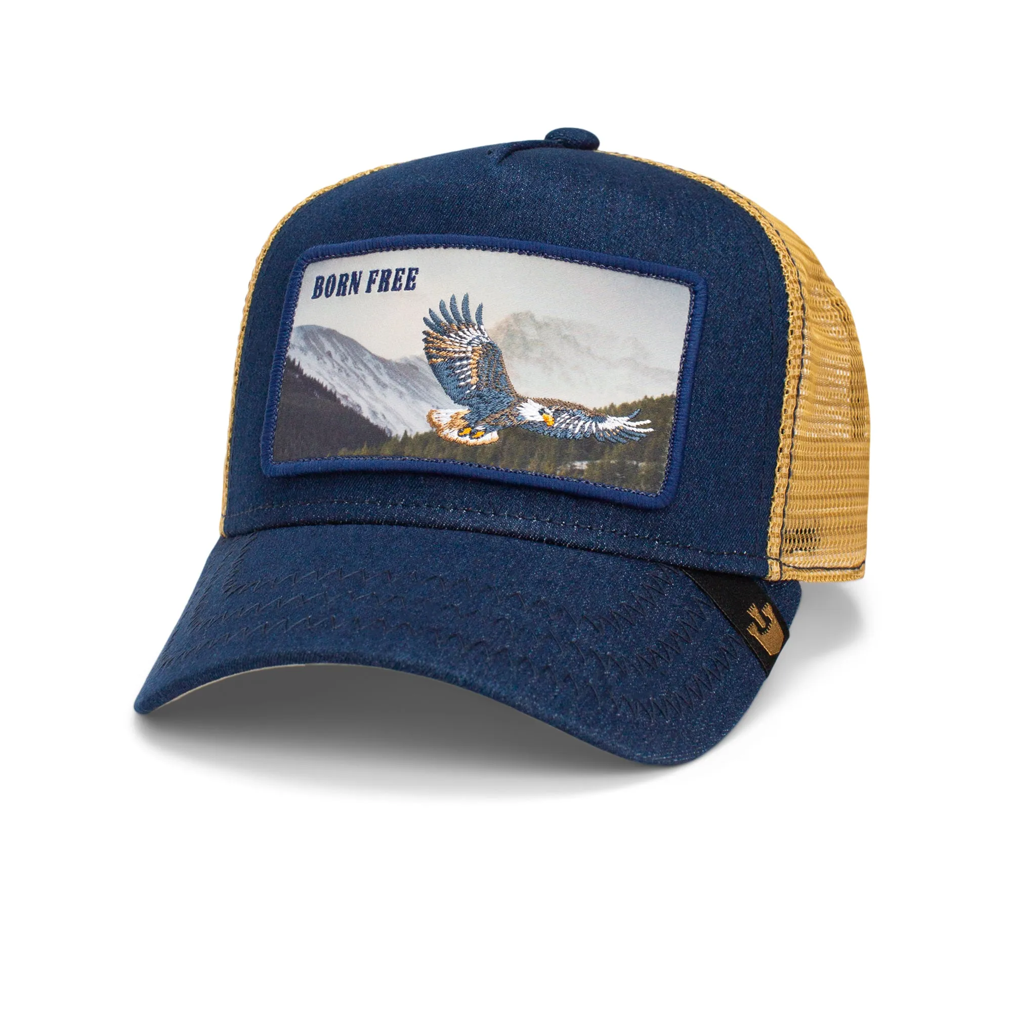 Goorin Bros - Tierische Truckermütze - Born Free - Adler - Marineblau Goorin Bros Accessories