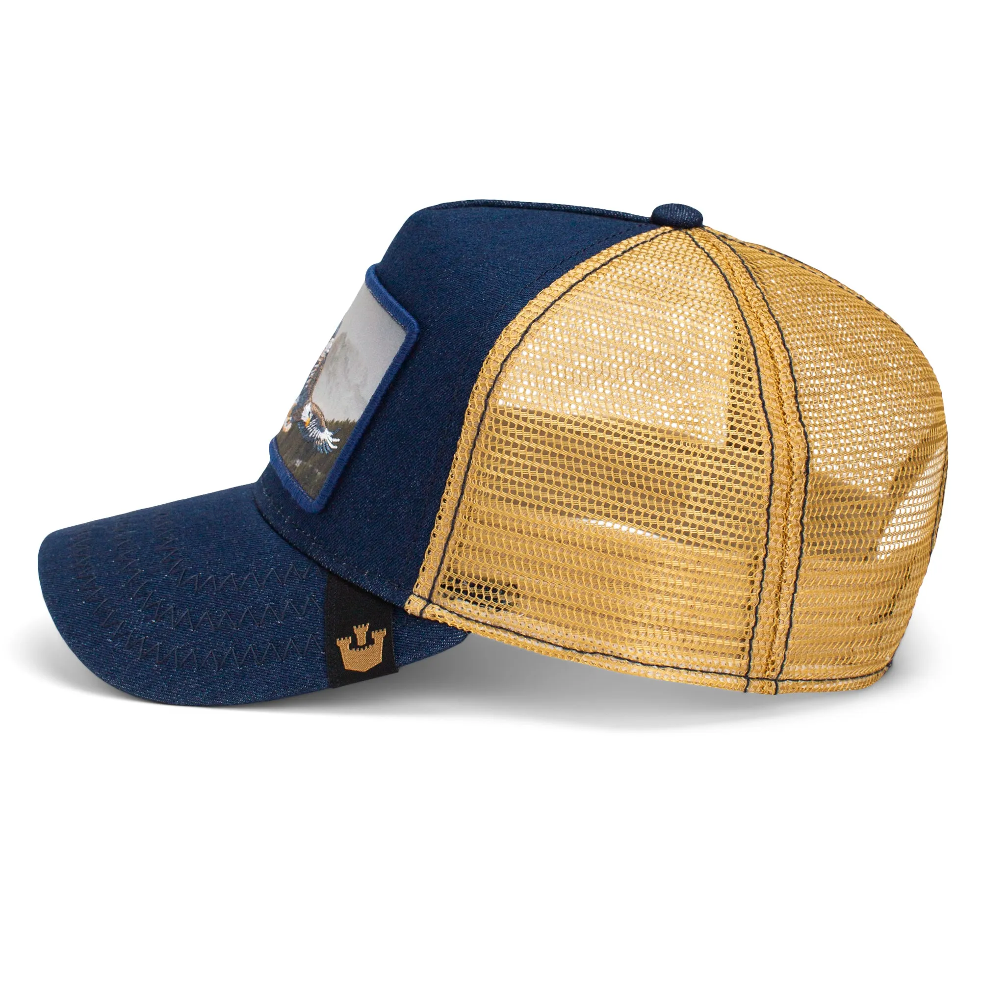 Goorin Bros - Tierische Truckermütze - Born Free - Adler - Marineblau Goorin Bros Accessories