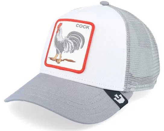 Goorin Bros - Truckermütze mit Tiermotiv - Hahn - Hellgrau Goorin Bros Zubehör