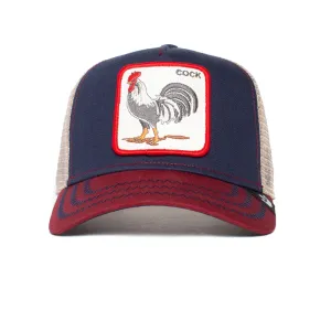 Goorin Bros - Tier Truckermütze - Hahn - Marineblau/Burgunder Goorin Bros Accessoires
