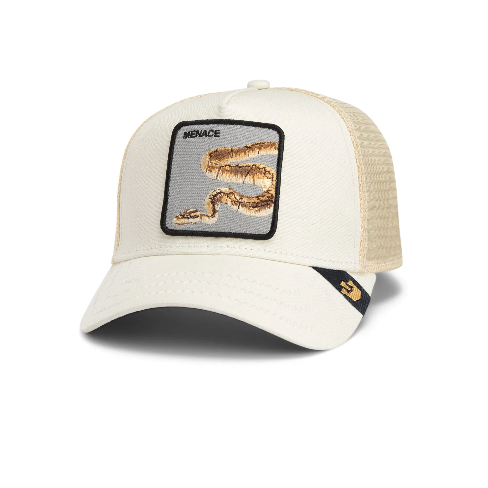 Goorin Bros - Tierische Truckermütze - Tödlicher Begleiter - Schlange - Creme Goorin Bros Accessoires
