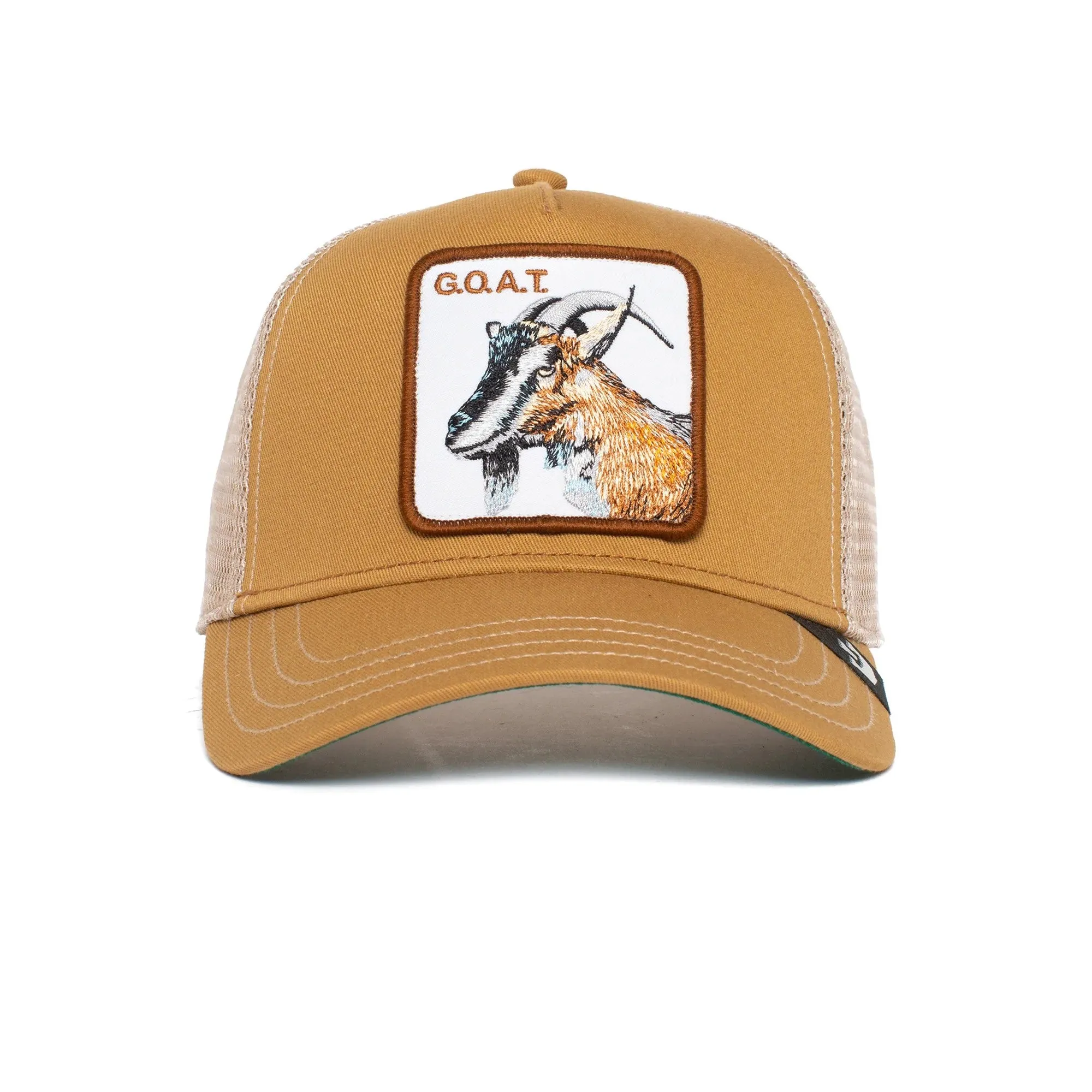 Goorin Bros - Truckermütze mit Tiermotiv - Ziege - Khaki Goorin Bros Accessories