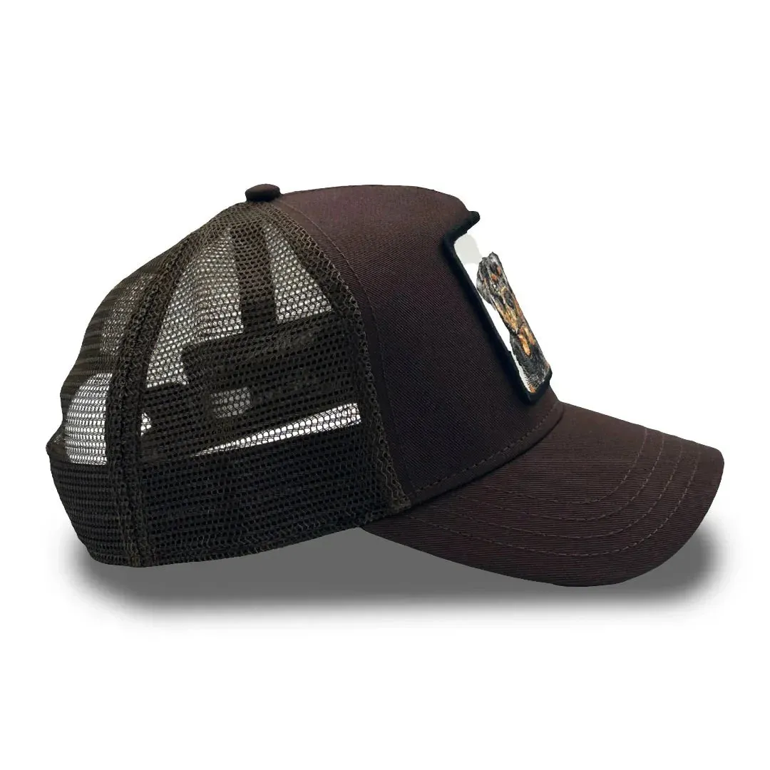 Goorin Bros - Tierische Truckermütze - Wachhund Rotti - Braune Goorin Bros Accessoires