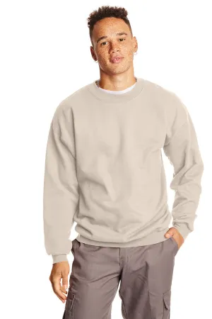 Hanes Herren Ultimate Cotton PrintPro XP pillingresistentes Rundhals-Sweatshirt - Sand