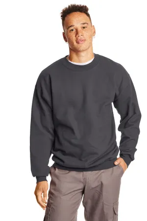 Hanes Herren Ultimate Cotton PrintPro XP pillresistentes Rundhals-Sweatshirt - Rauchgrau