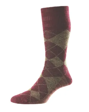 HJ Hall Argyle Woll-Softop-Socken HJ Accessoires