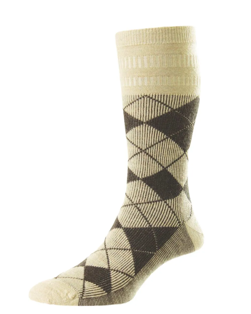 HJ Hall Argyle Woll-Softop-Socken HJ Accessoires
