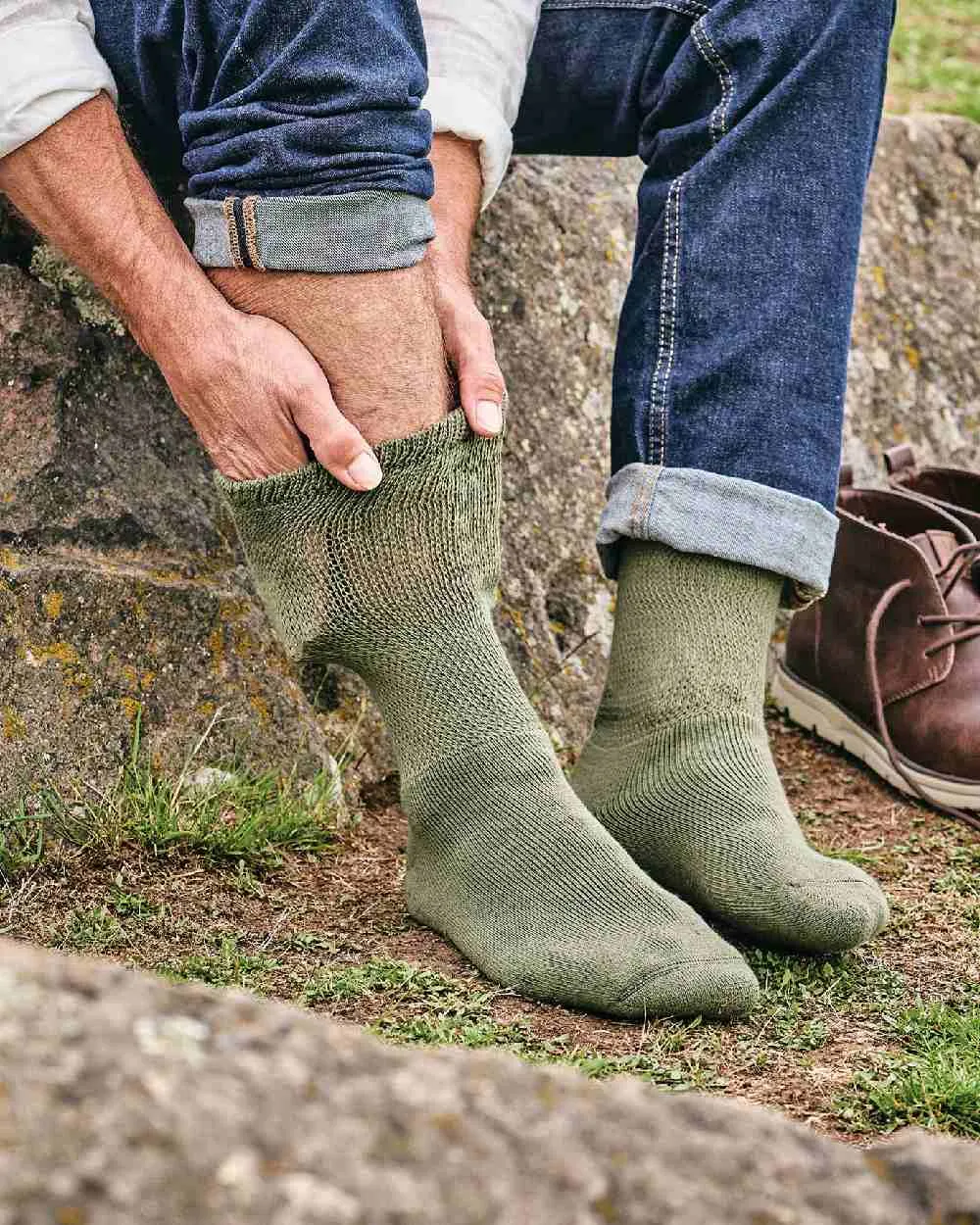 HJ Hall Baumwollreiche Diabetiker-Socken HJ Zubehör
