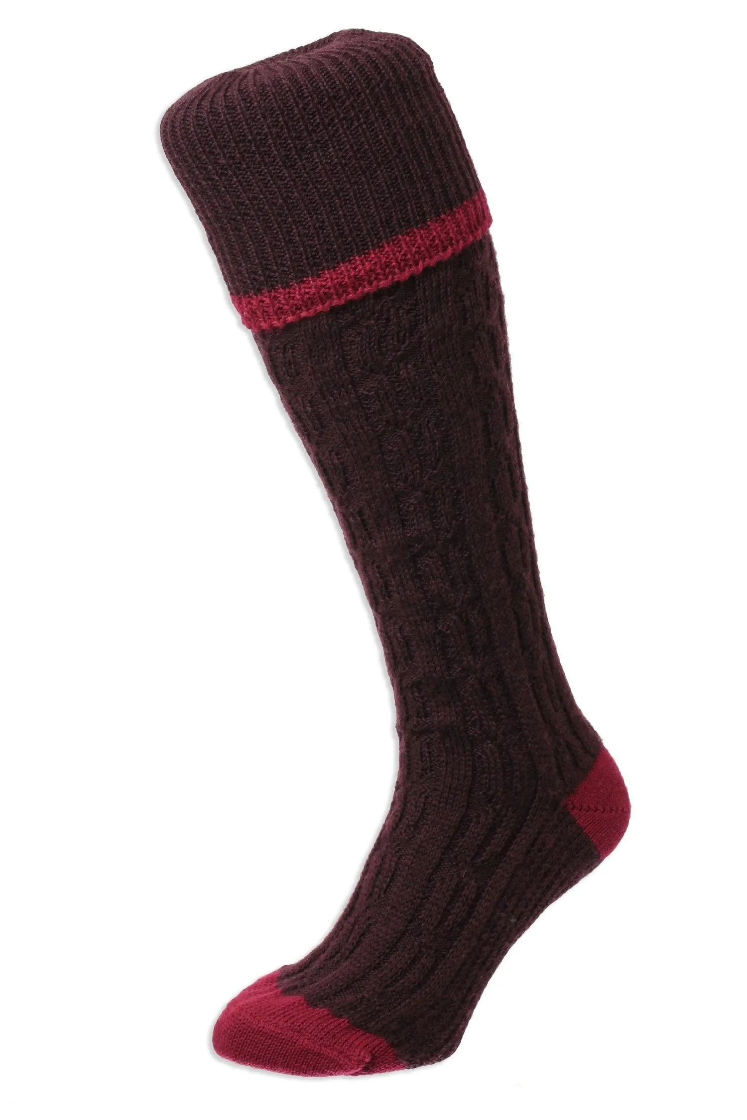 HJ Hall Kissenfuß Langer Sock | Kabelstreifen HJ Zubehör