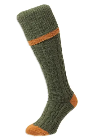 HJ Hall Kissenfuß Langer Sock | Kabelstreifen HJ Zubehör
