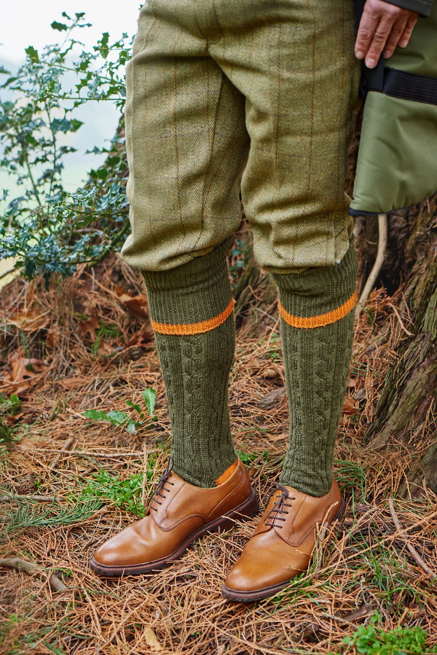 HJ Hall Kissenfuß Langer Sock | Kabelstreifen HJ Zubehör