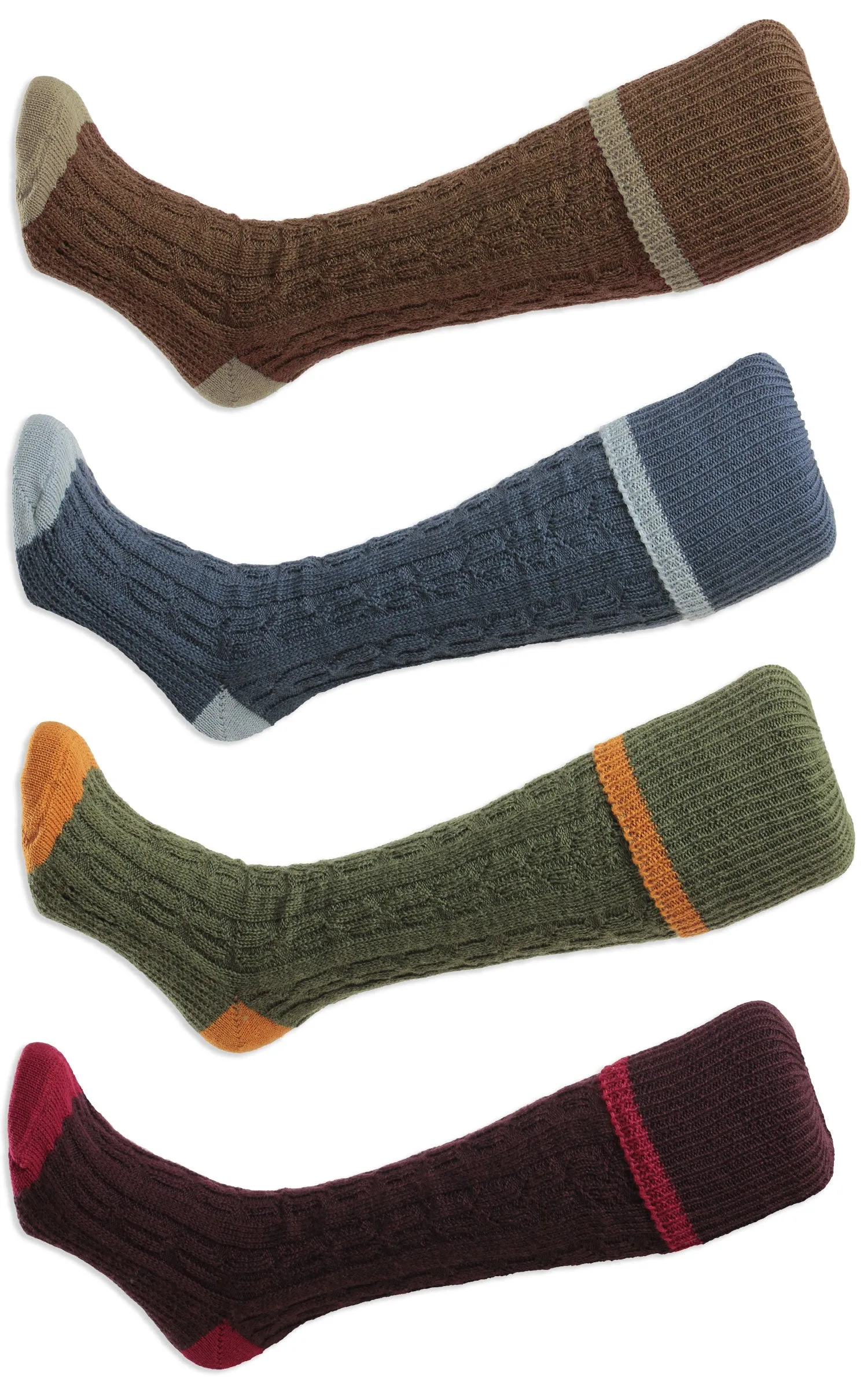 HJ Hall Kissenfuß Langer Sock | Kabelstreifen HJ Zubehör