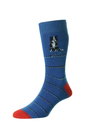 HJ Hall Hund mit Weihnachtslichtern Baumwollreiche Socken HJ Accessoires