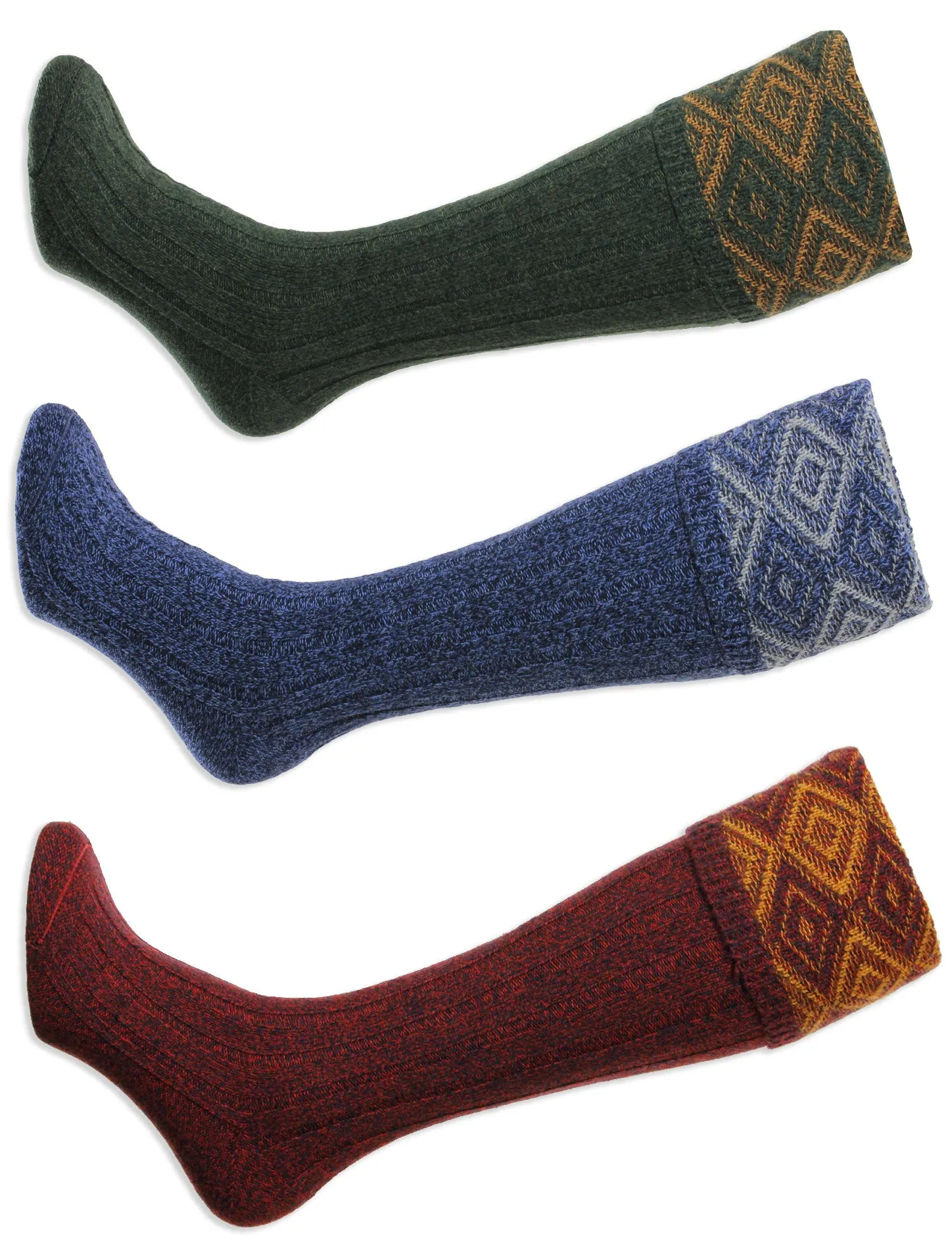 HJ Hall Duncliffe Schießsocke | Strukturierter Diamant-Oberteil HJ Accessoires
