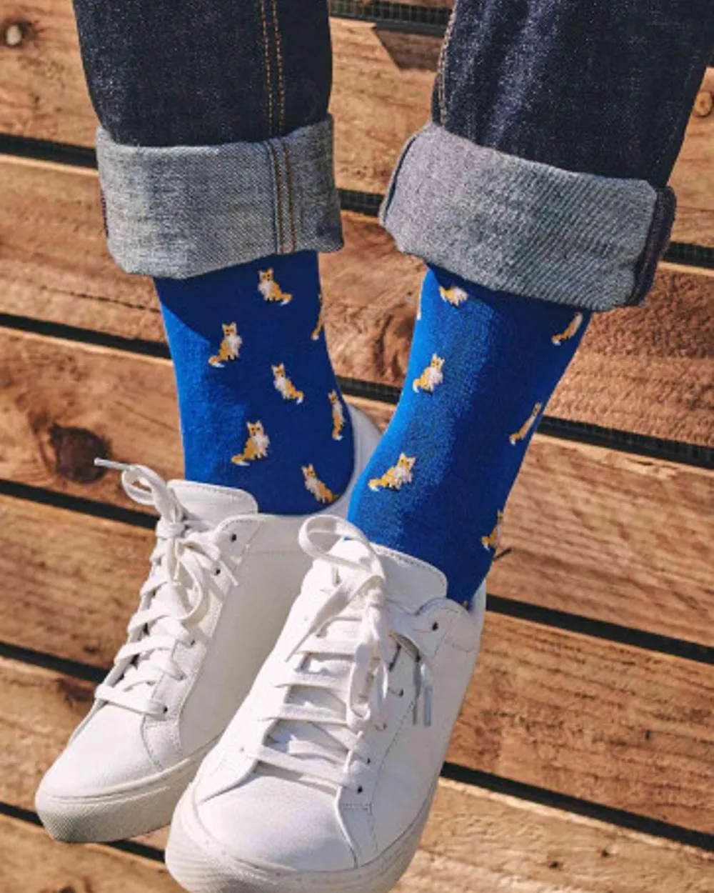 HJ Hall Fuchsmotiv Herren Socken mit hohem Baumwollanteil HJ Accessoires