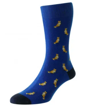 HJ Hall Fuchsmotiv Herren Socken mit hohem Baumwollanteil HJ Accessoires