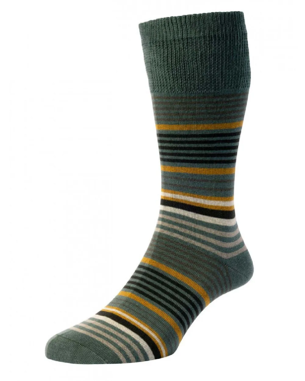 HJ Hall Graduated Streifen Komfort Top Socken HJ Accessoires
