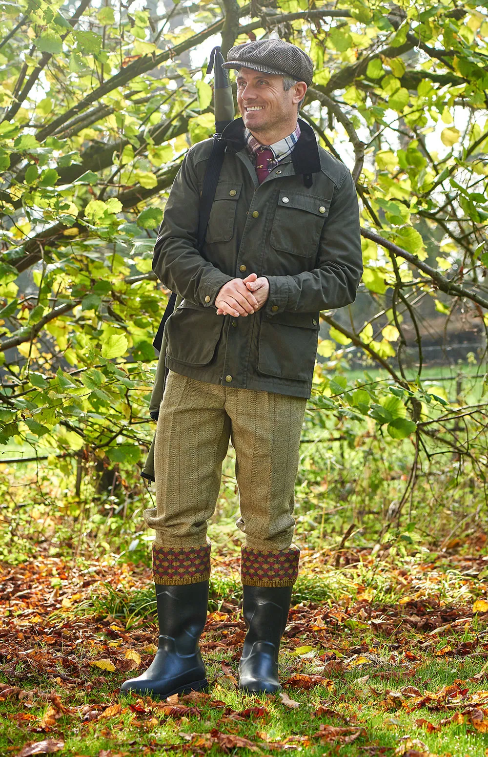HJ Hall Hadleigh Merino Jagdsocke | Harlequin-Oberteil HJ Accessoires
