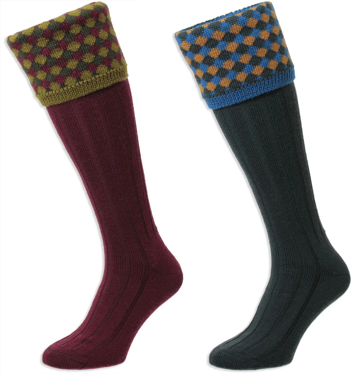 HJ Hall Hadleigh Merino Jagdsocke | Harlequin-Oberteil HJ Accessoires
