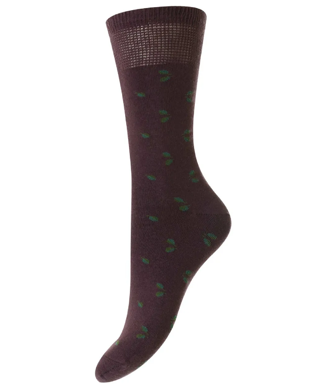 HJ Hall Blatt-Baumwolle Komfort-Socken HJ Accessoires