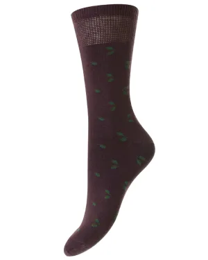 HJ Hall Blatt-Baumwolle Komfort-Socken HJ Accessoires