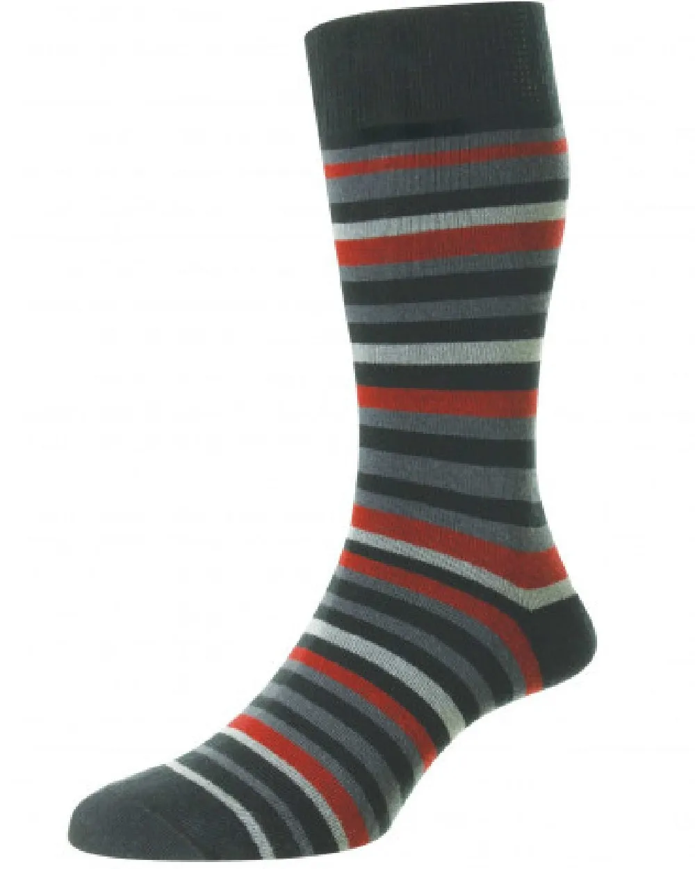 HJ Hall Multi-Streifen Komfort-Socken HJ Accessoires