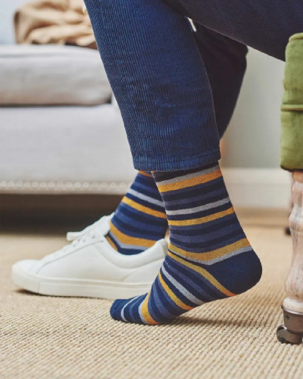 HJ Hall Multi-Streifen Komfort-Socken HJ Accessoires